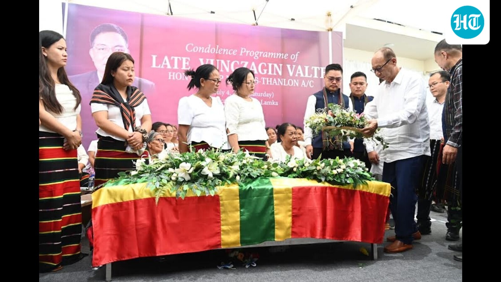 Manipur CM visits Churachandpur for funeral of BJP MLA, first since 2023 violence