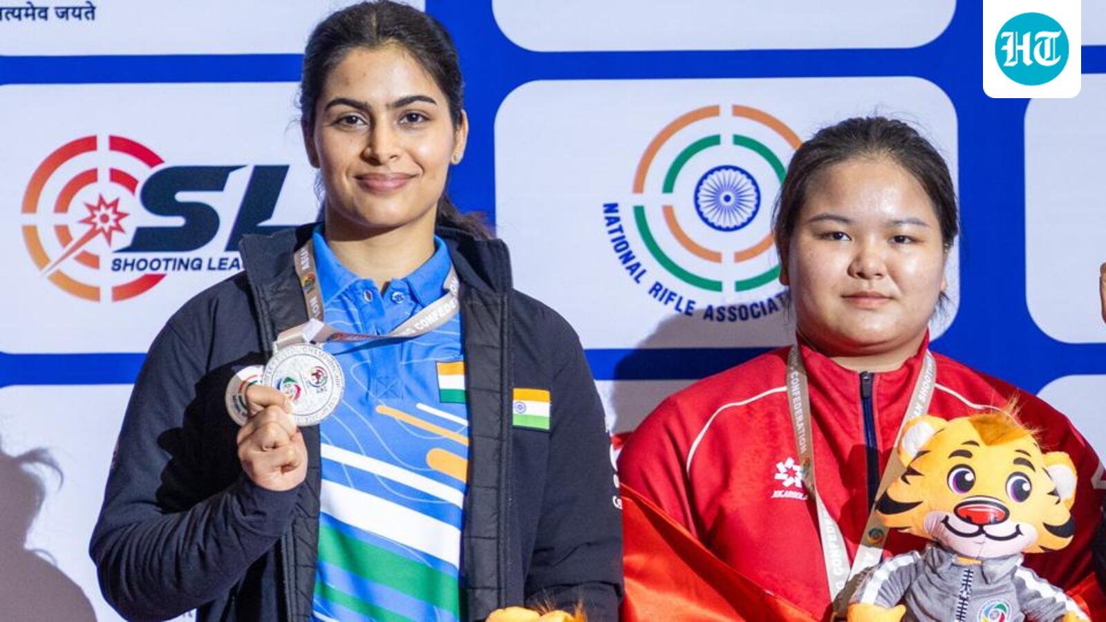 Asian shooting: Manu loses shoot-off, takes 25m pistol silver