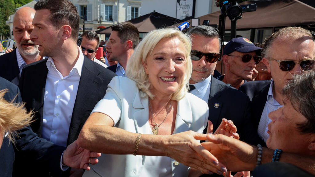 France's far-right leader Le Pen hits campaign trail after conviction in EU embezzlement case