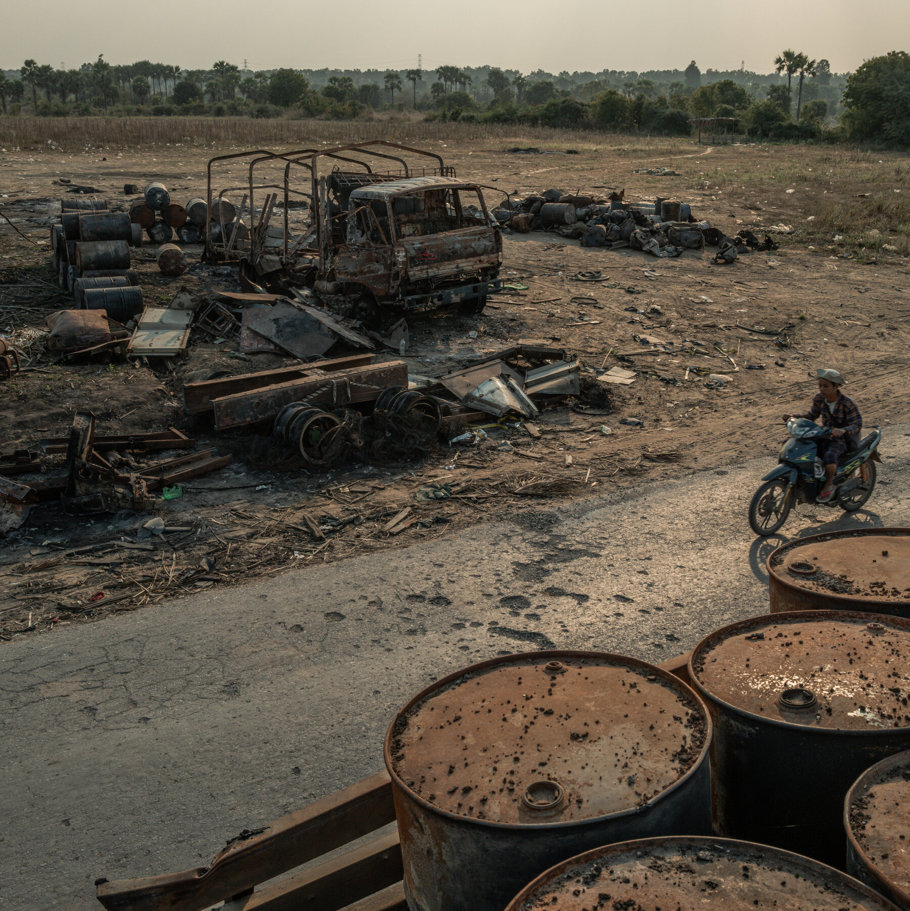 In Myanmar, Even Flowers Stoke Fear
