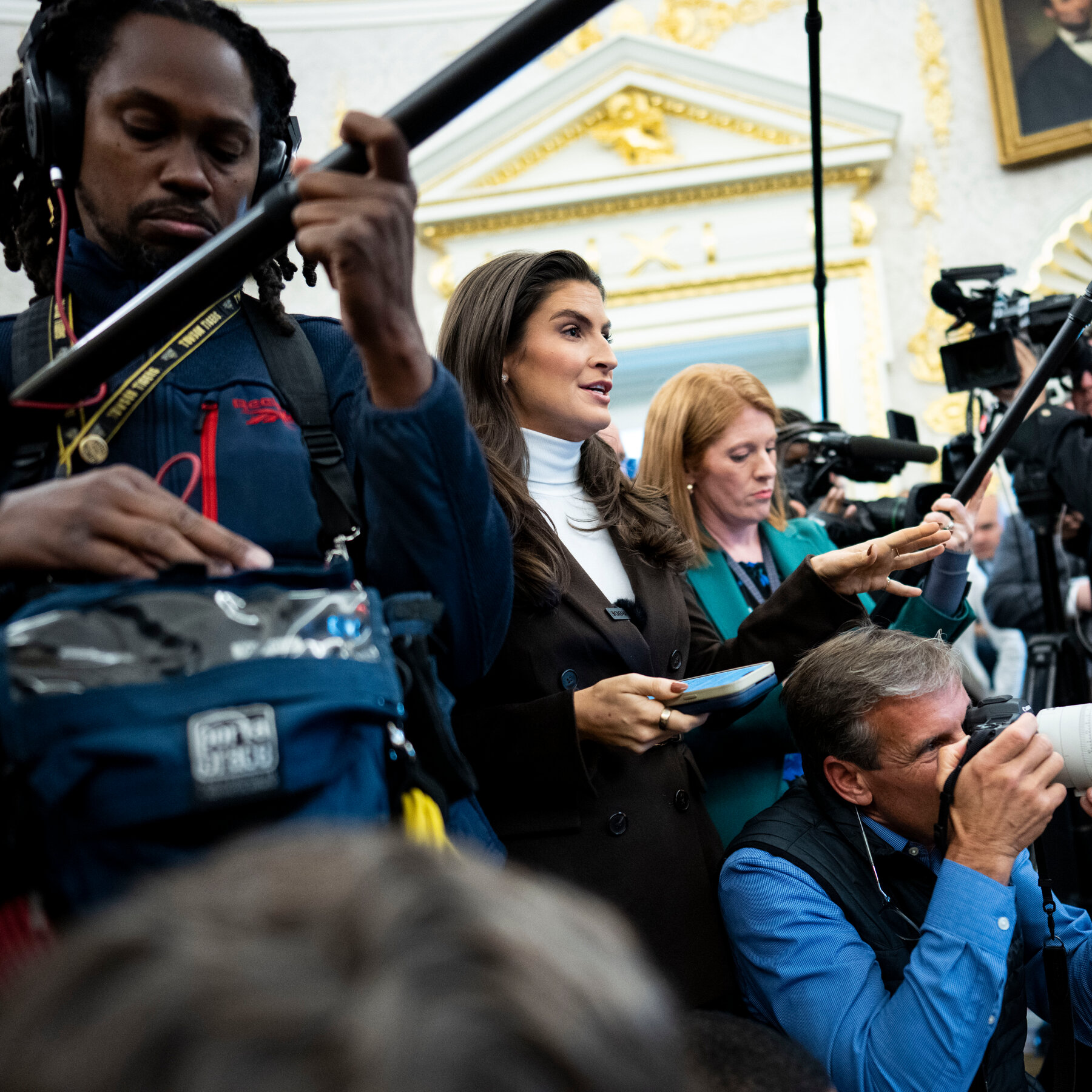 Trump Scolds CNN’s Kaitlan Collins for ‘Not Smiling’