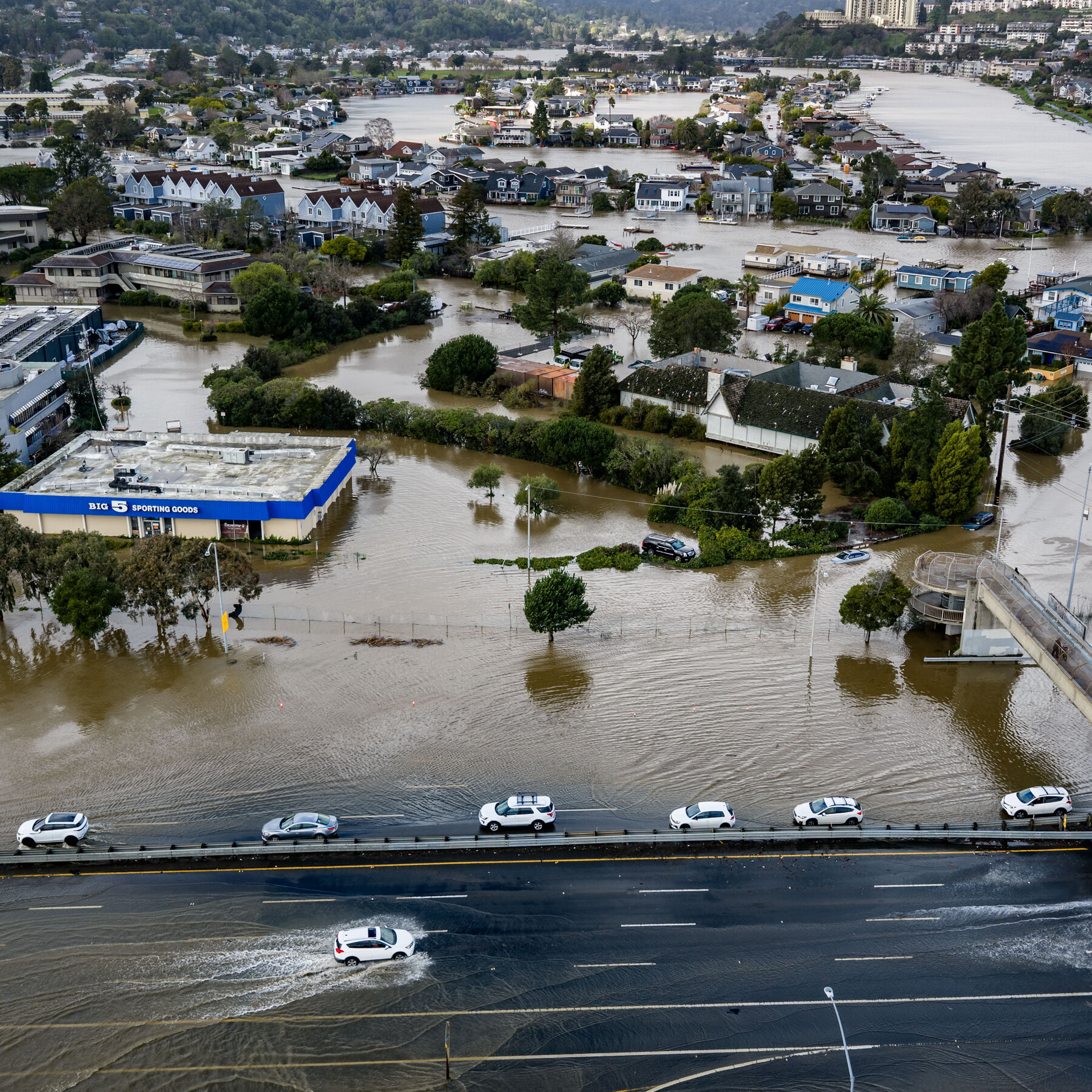 Heavy Rain and King Tides Cause Flooding in California