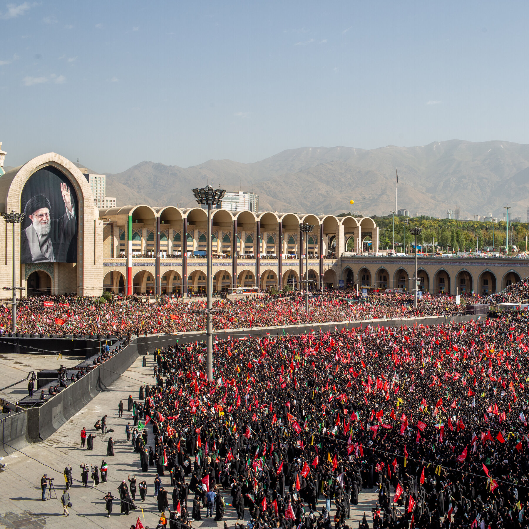Huge Crowds Mass in Tehran for Ayatollah’s State Funeral