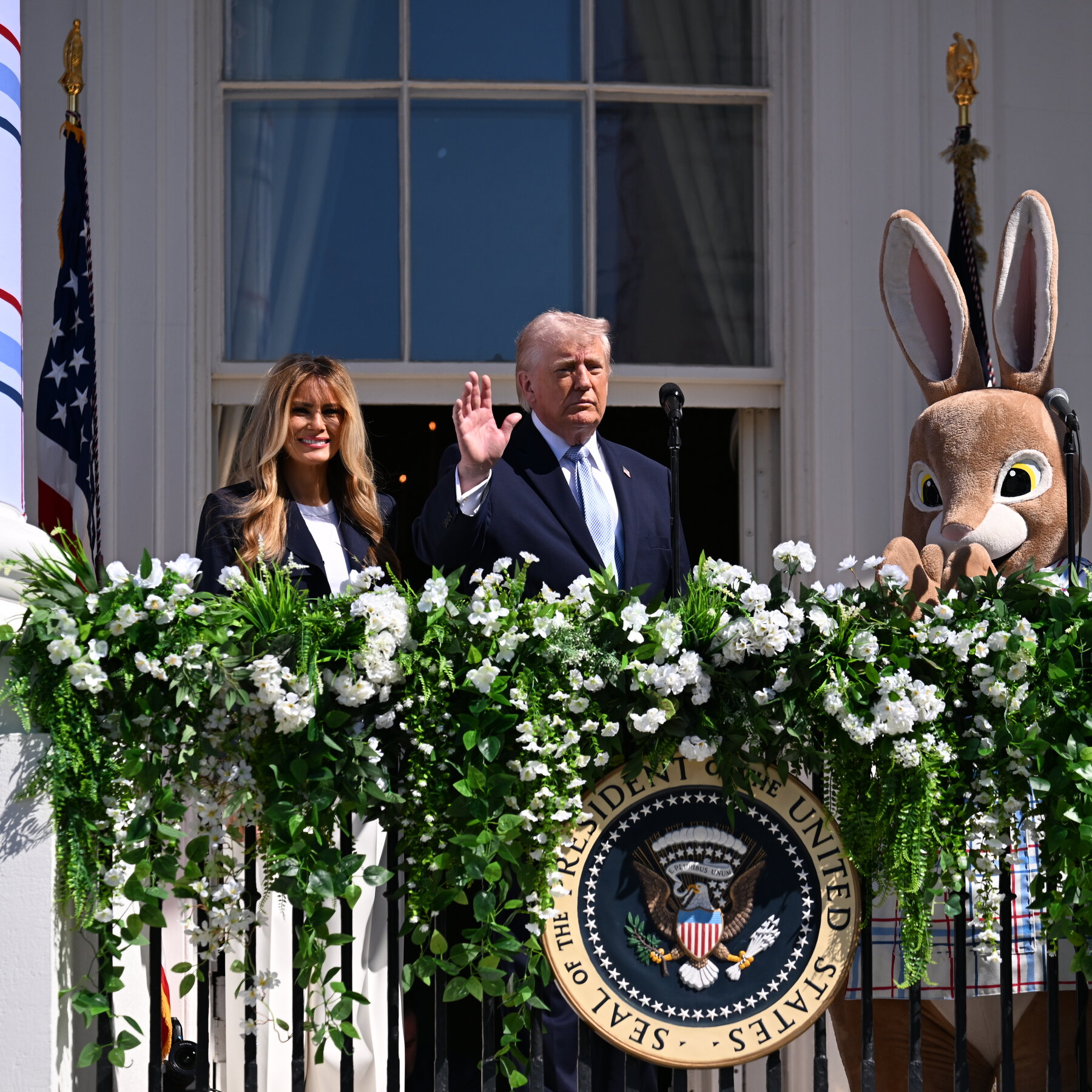 Between Easter Eggs and Bunny Hops, Trump Talks of War and Autopens