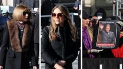 Anna Wintour and Liz Hurley among mourners at Valentino's funeral