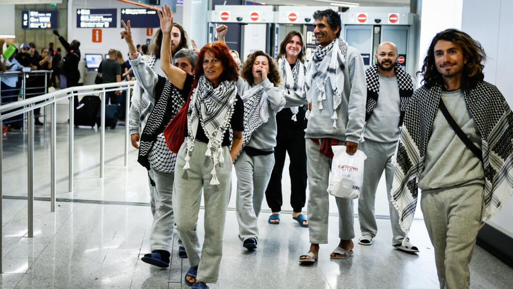 French Gaza flotilla activists return to Paris, describe violent detention by Israel