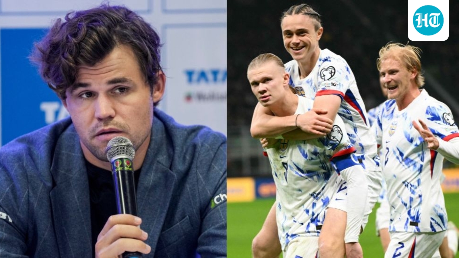 Magnus Carlsen reacts to Norway's 2026 FIFA World Cup qualification after Erling Haaland's brace vs Italy