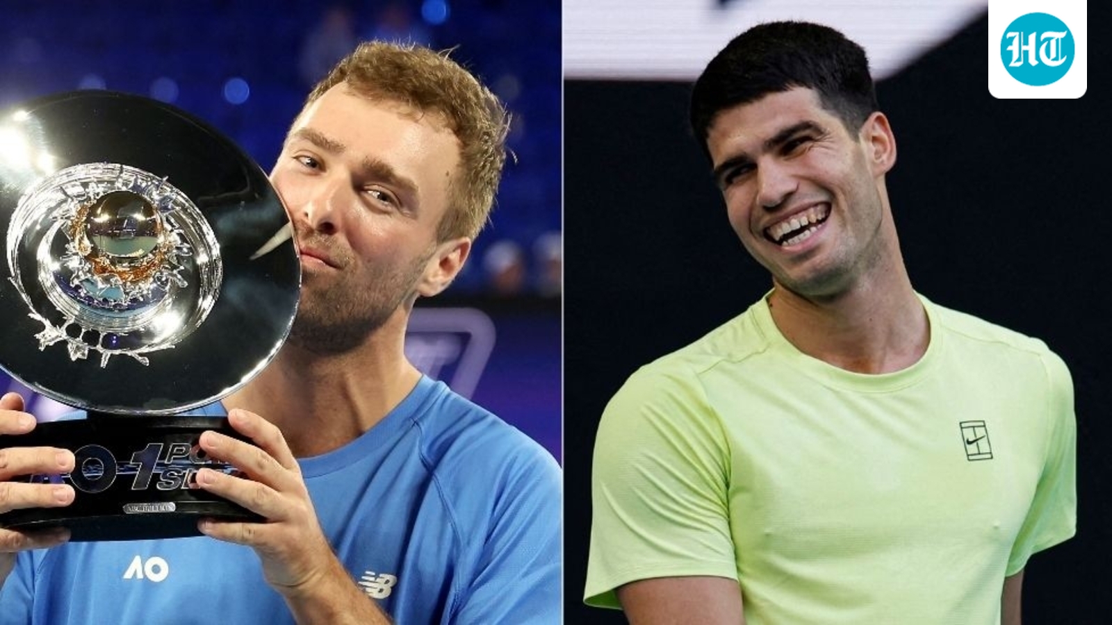 Carlos Alcaraz posts classy tribute as amateur Jordan Smith stuns Jannik Sinner at Australian Open