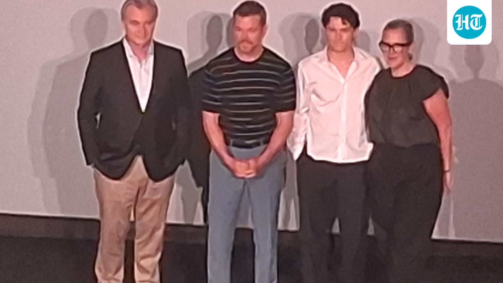 See pics| Christopher Nolan, Tom Holland, Matt Damon make a surprise appearance at Mumbai theater
