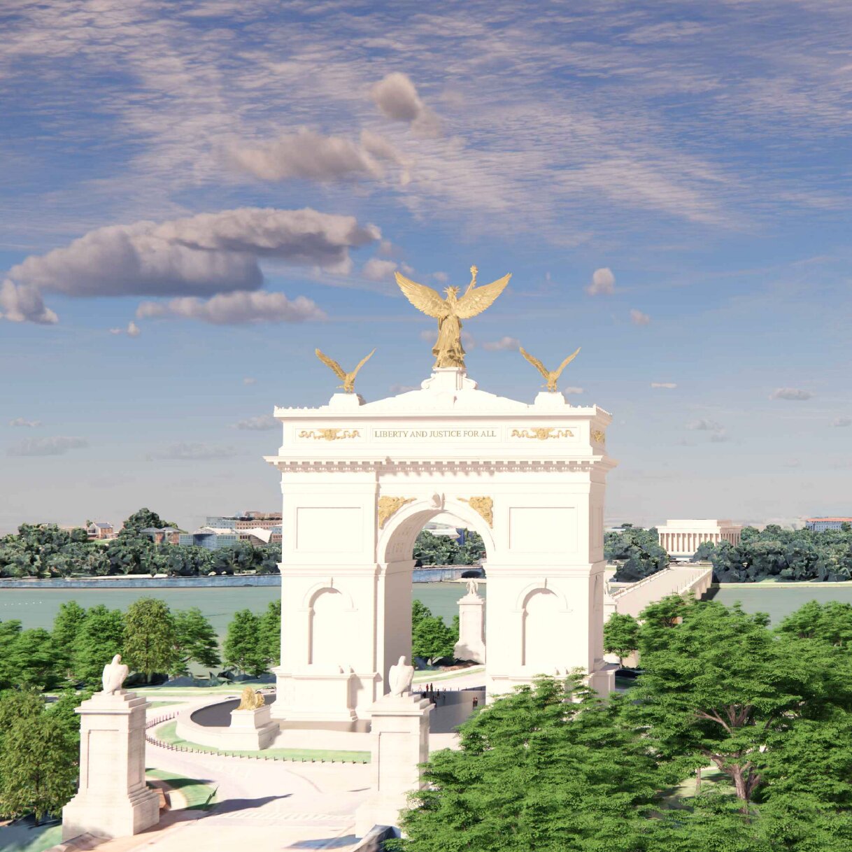 Officials Release Design for 250-Foot Arch in Washington, as Trump Seeks Another Imprint
