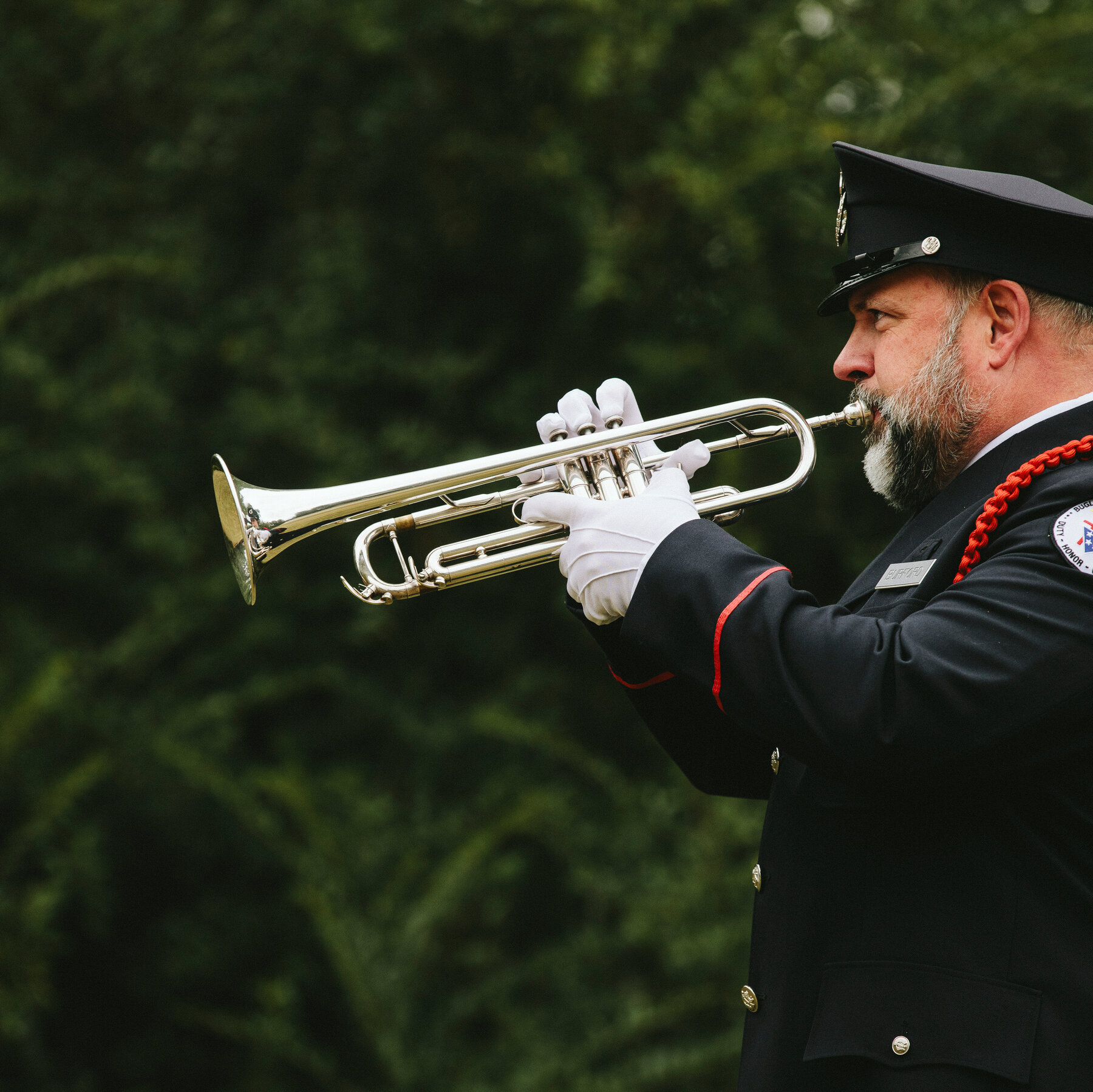 The Volunteer Buglers Giving 24-Note Salutes