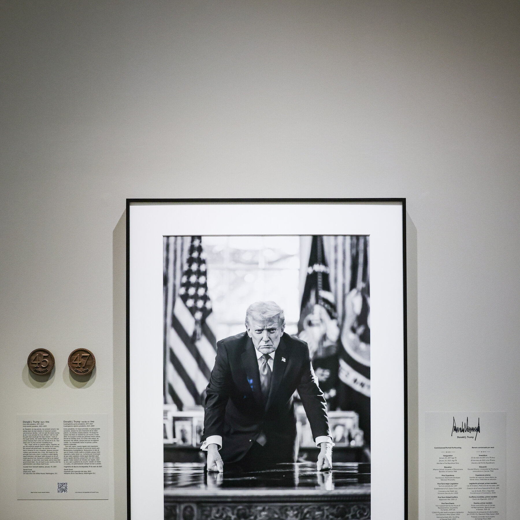 Smithsonian Adds Back Impeachment Language to Label on Trump Portrait