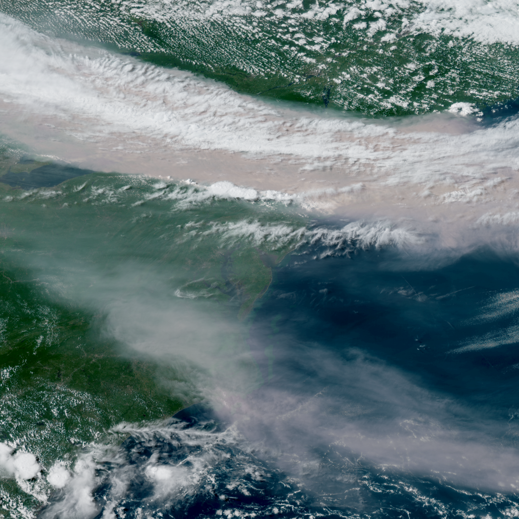 Watch the Wildfire Smoke Ooze Across North America From Space
