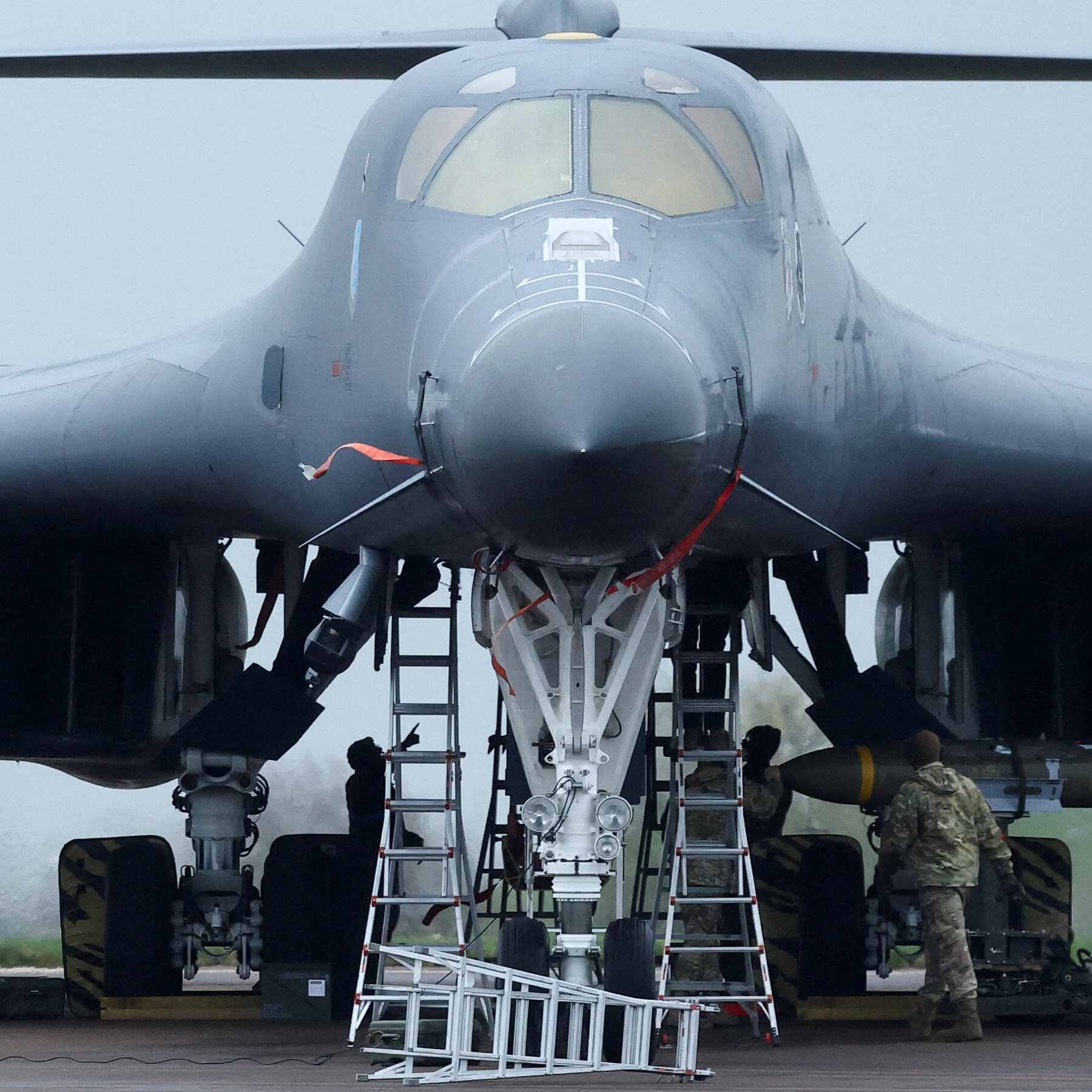 As American Bombers Take Off From R.A.F. Fairford in UK, Iraq War Looms Large