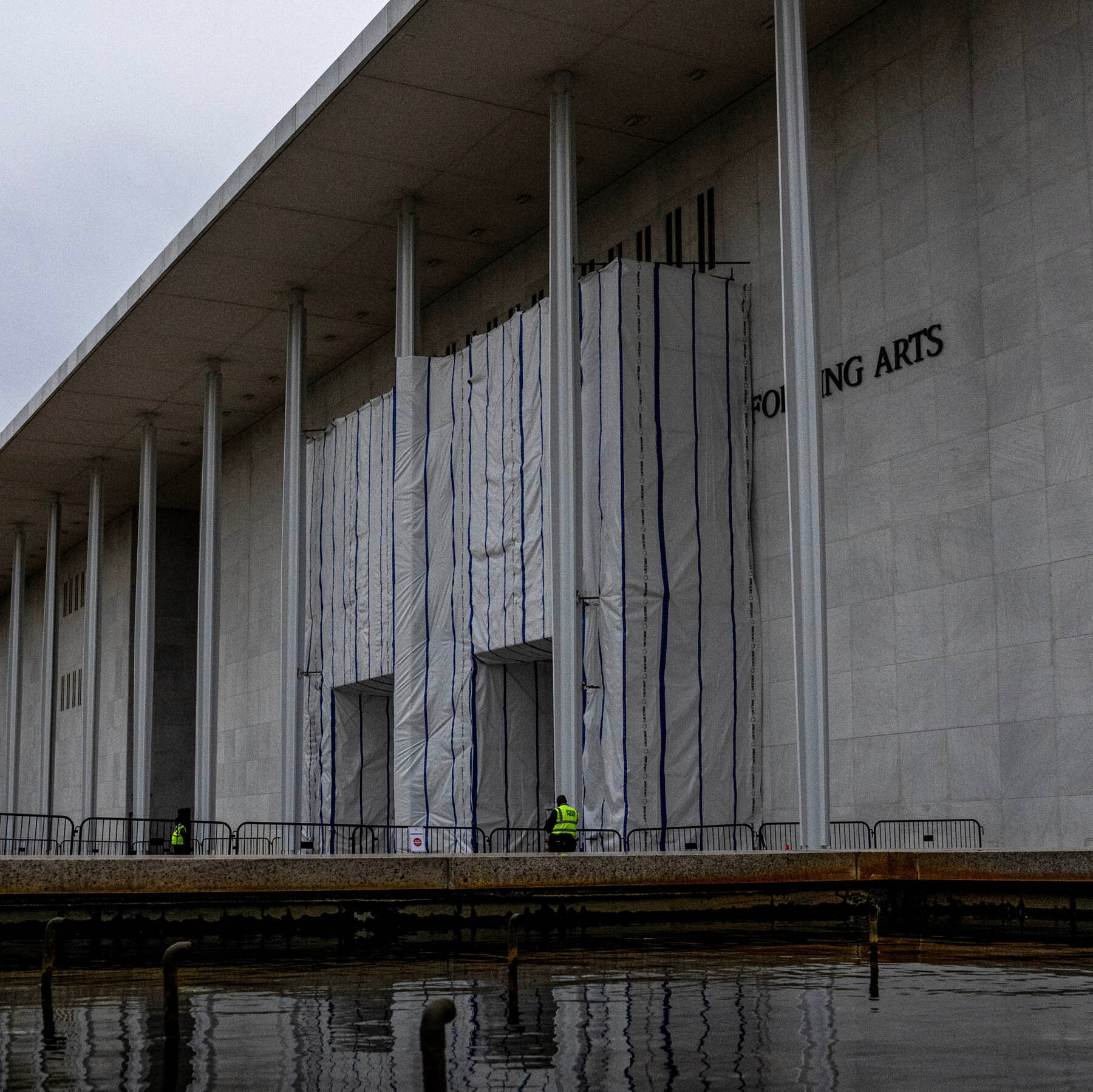 ‘A Literal Coverup’: What Is the Kennedy Center Hiding Behind Those Tarps?