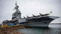 Drone jammed near French aircraft carrier was Russian, says Sweden
