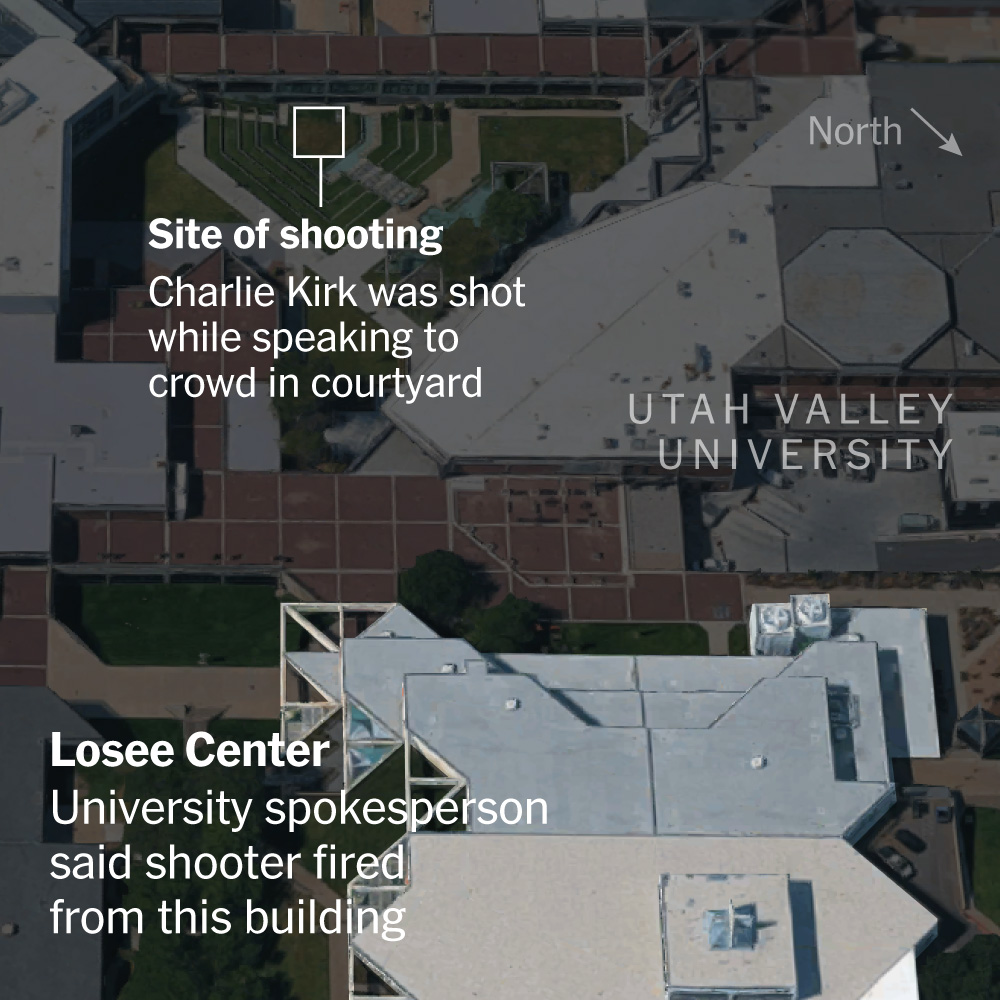 Charlie Kirk Shooting: Visual Timeline, Maps and Photos