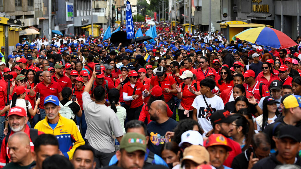 Maduro supporters rally in Caracas a month after US-led ouster