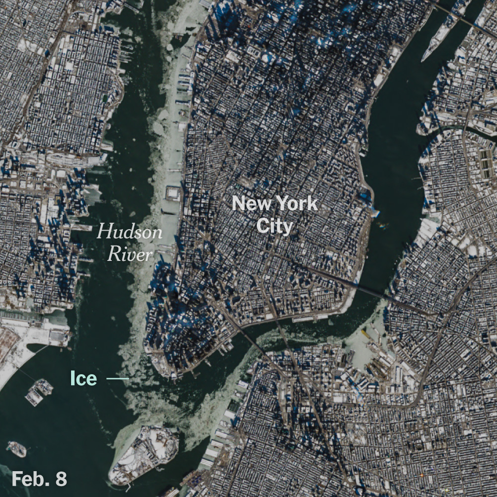 Satellite Pictures Show Snow And Ice Across North America