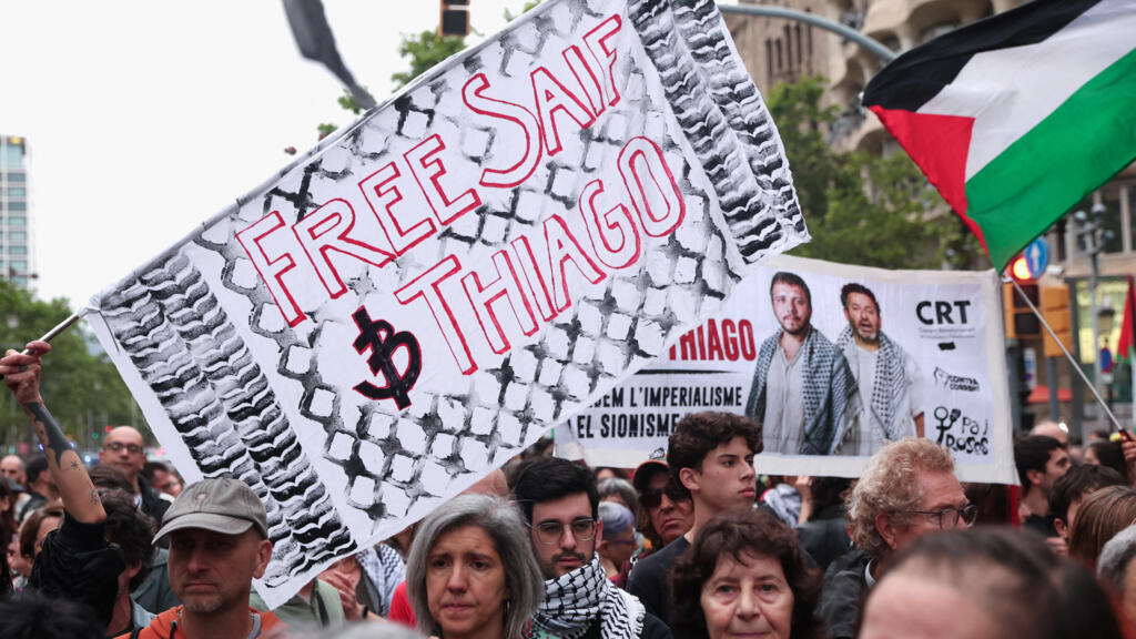 Two foreign activists seized from Gaza aid flotilla appear before Israeli court