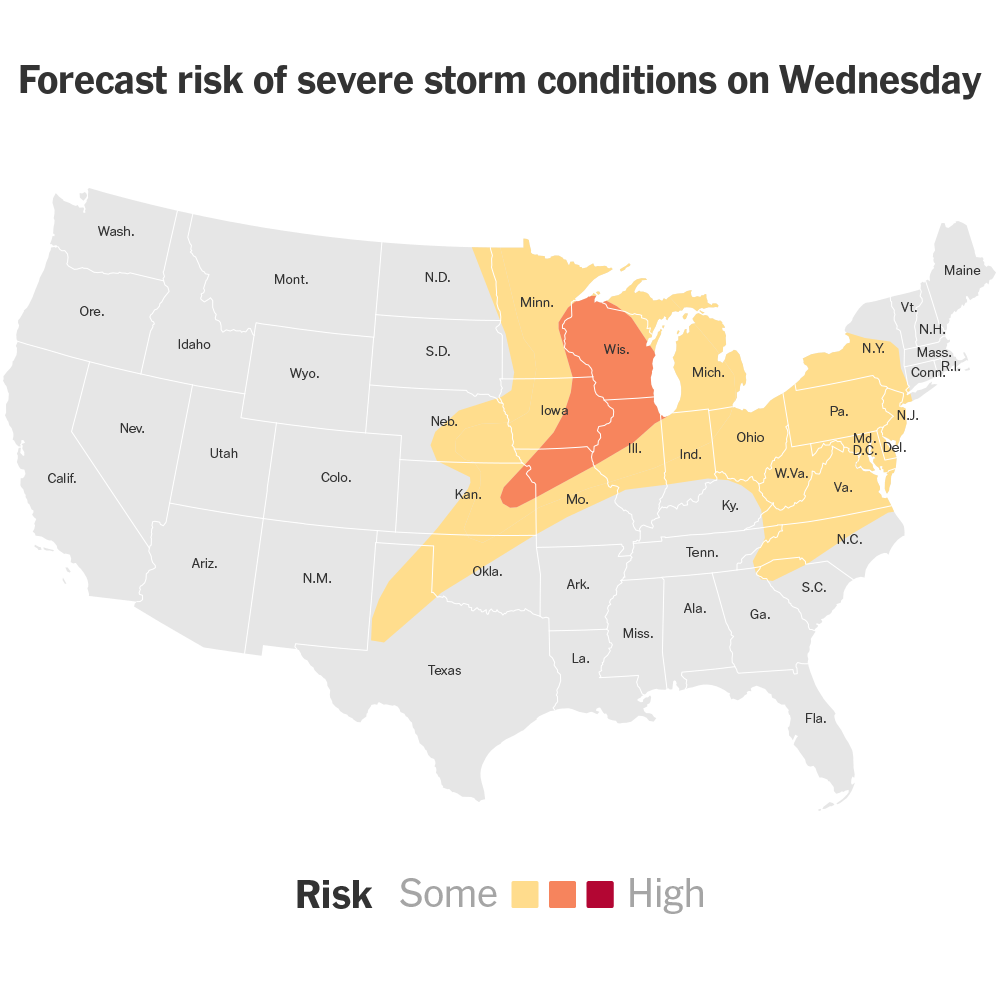Storms Knock Out Power for Hundreds of Thousands in the Midwest