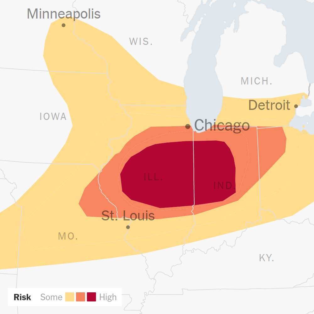 Midwest Faces Tornadoes and Strong Winds on Wednesday