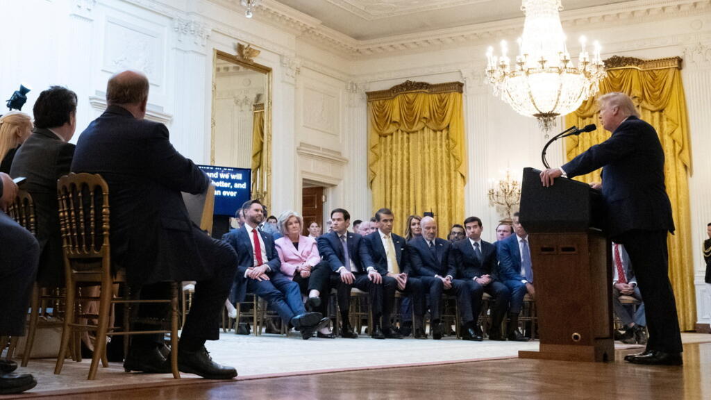 US media split on airing Trump's speech heavy with unproven claims