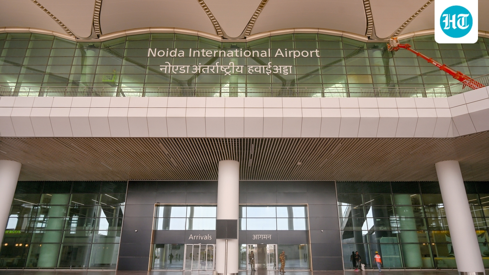 First flight lands at Noida airport in Jewar as commercial operations begin