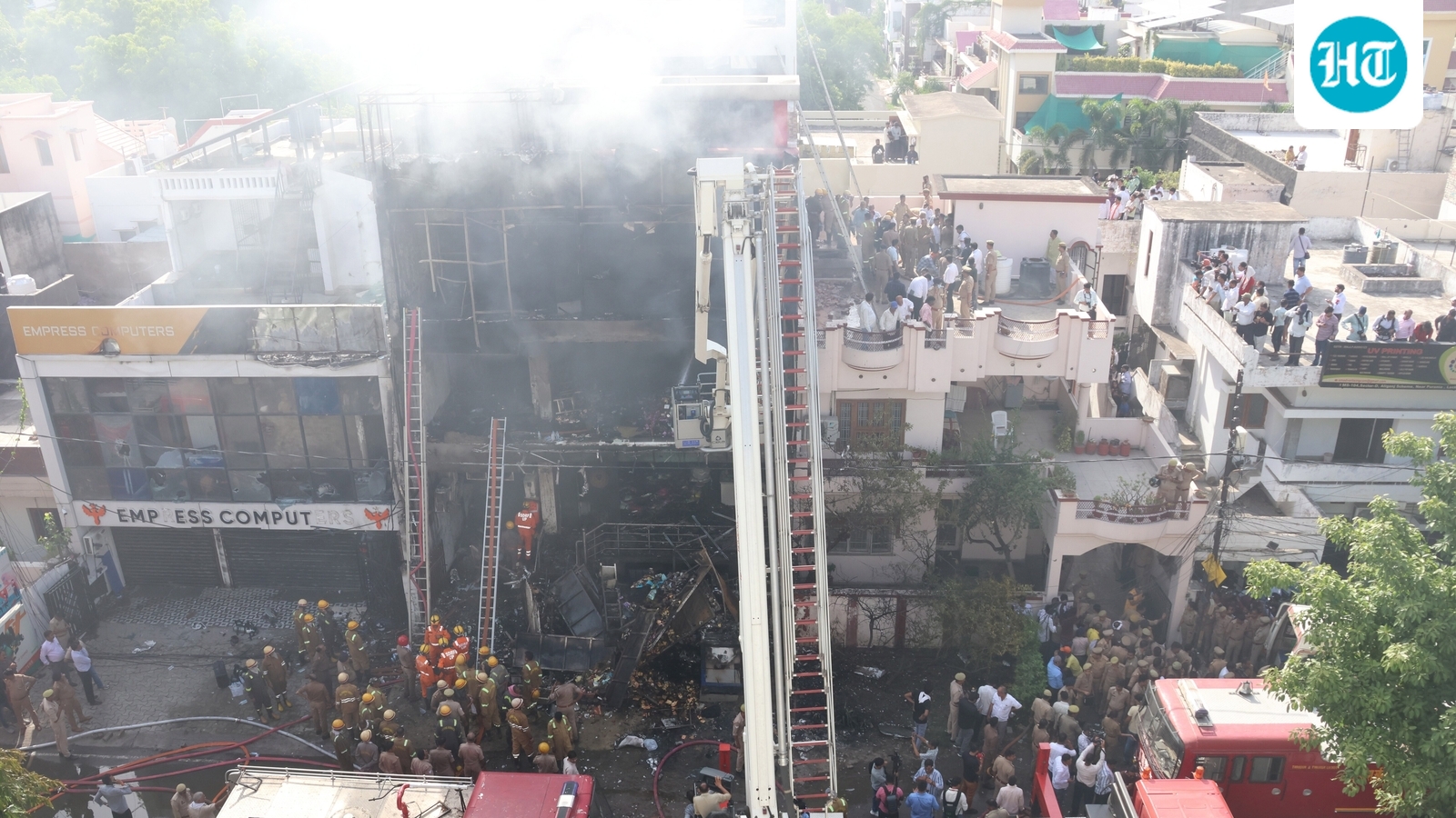 Lucknow fire building had demolition notice over illegal construction in 2016, revoked within two months