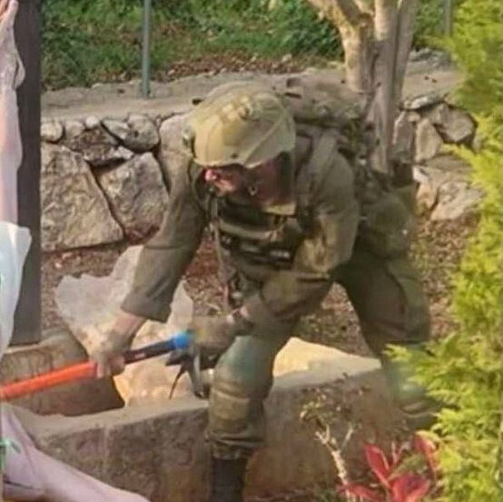 Israeli Soldier in Lebanon Sledgehammered a Statue of Jesus