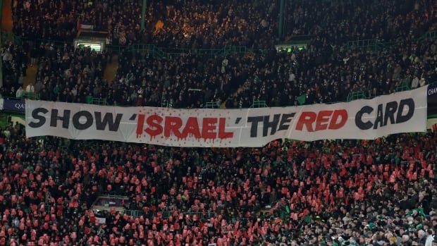 Soccer fans around the world call on FIFA, UEFA to 'show Israel the red card'