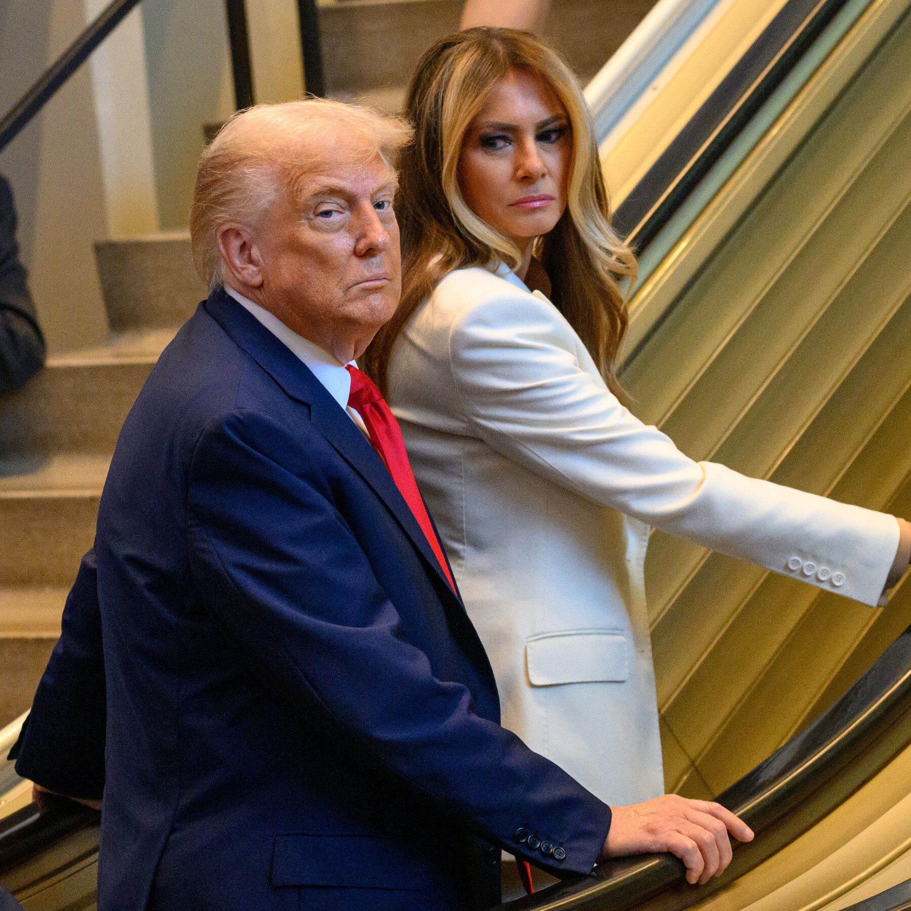 Escalator at U.N. Stops When Trump Steps On, Setting Off Conspiracy Theories