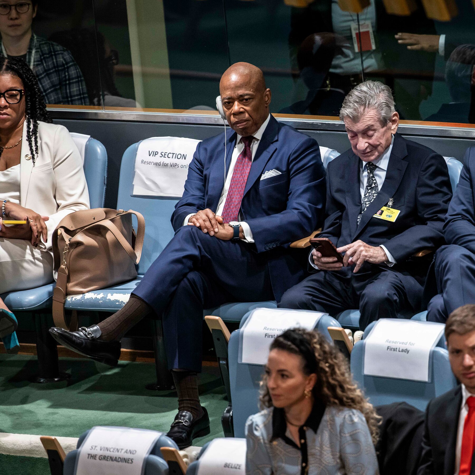 Eric Adams Attends Netanyahu’s United Nations Speech as Mamdani Rebukes It