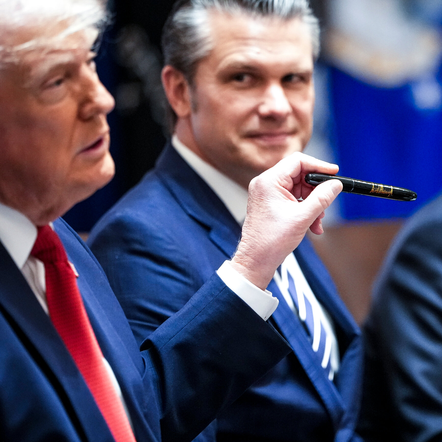 What’s on Trump’s Mind During a Cabinet Meeting? Sharpies, Iran and Inflation.