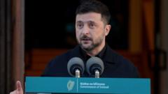 Irish police investigating drone activity during Zelensky visit