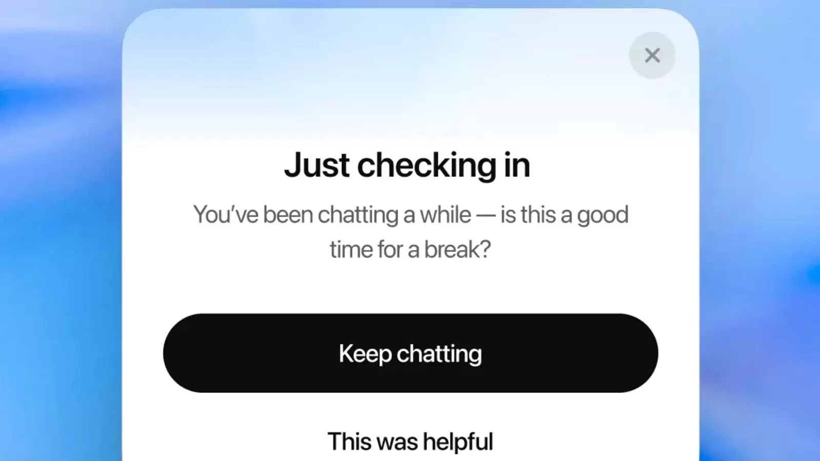 Too much ChatGPT? OpenAI will now remind users to take a break during long conversations