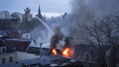 Explosion and fire in Dutch city of Utrecht caused by gas leak, officials say