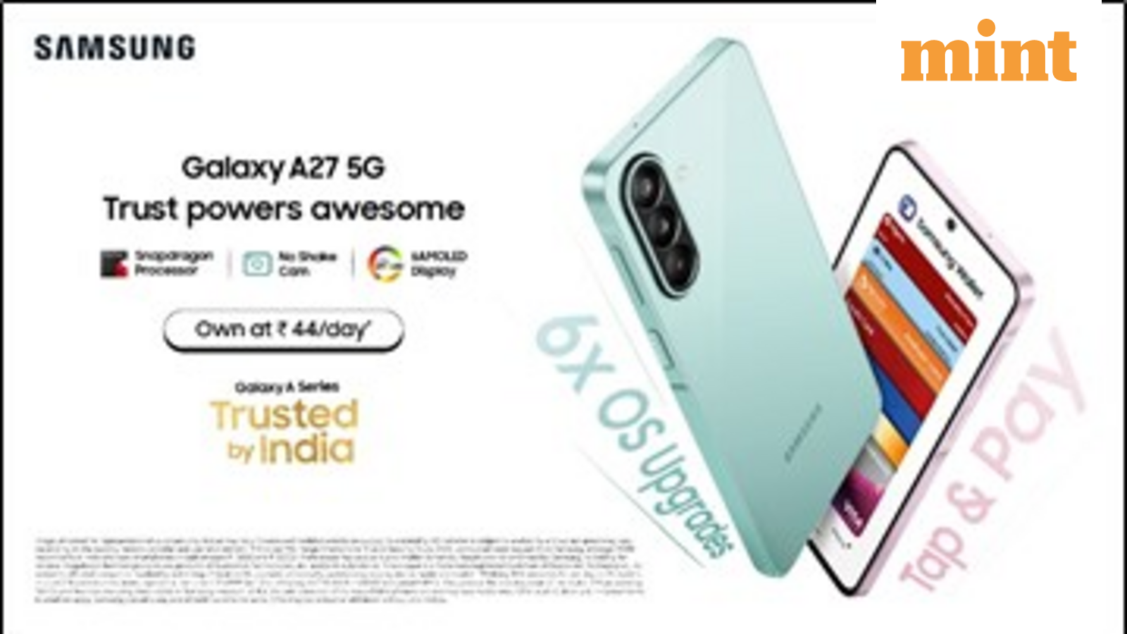 Samsung Galaxy A27 5G debuts in India with 120Hz AMOLED display, price starts at  ₹28,999