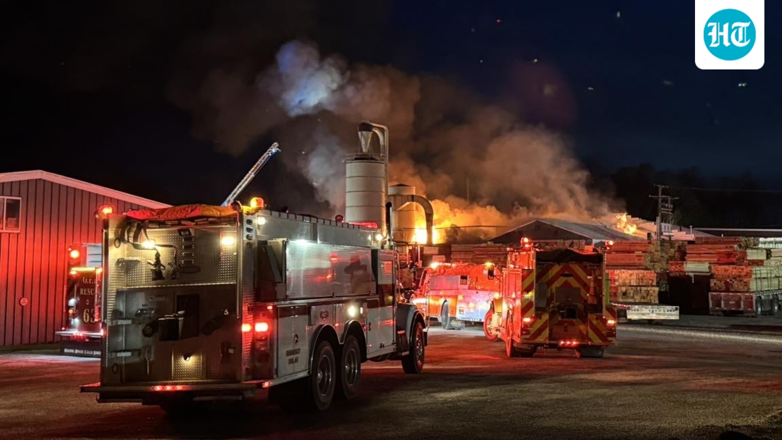 Wayne County fire: Massive 5-alarm blaze erupts at Ohio lumberyard; shocking videos surface