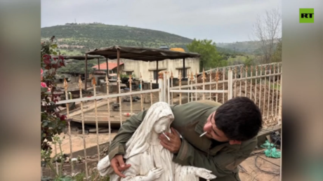 IDF soldier puts cigarette in Virgin Mary statue’s mouth