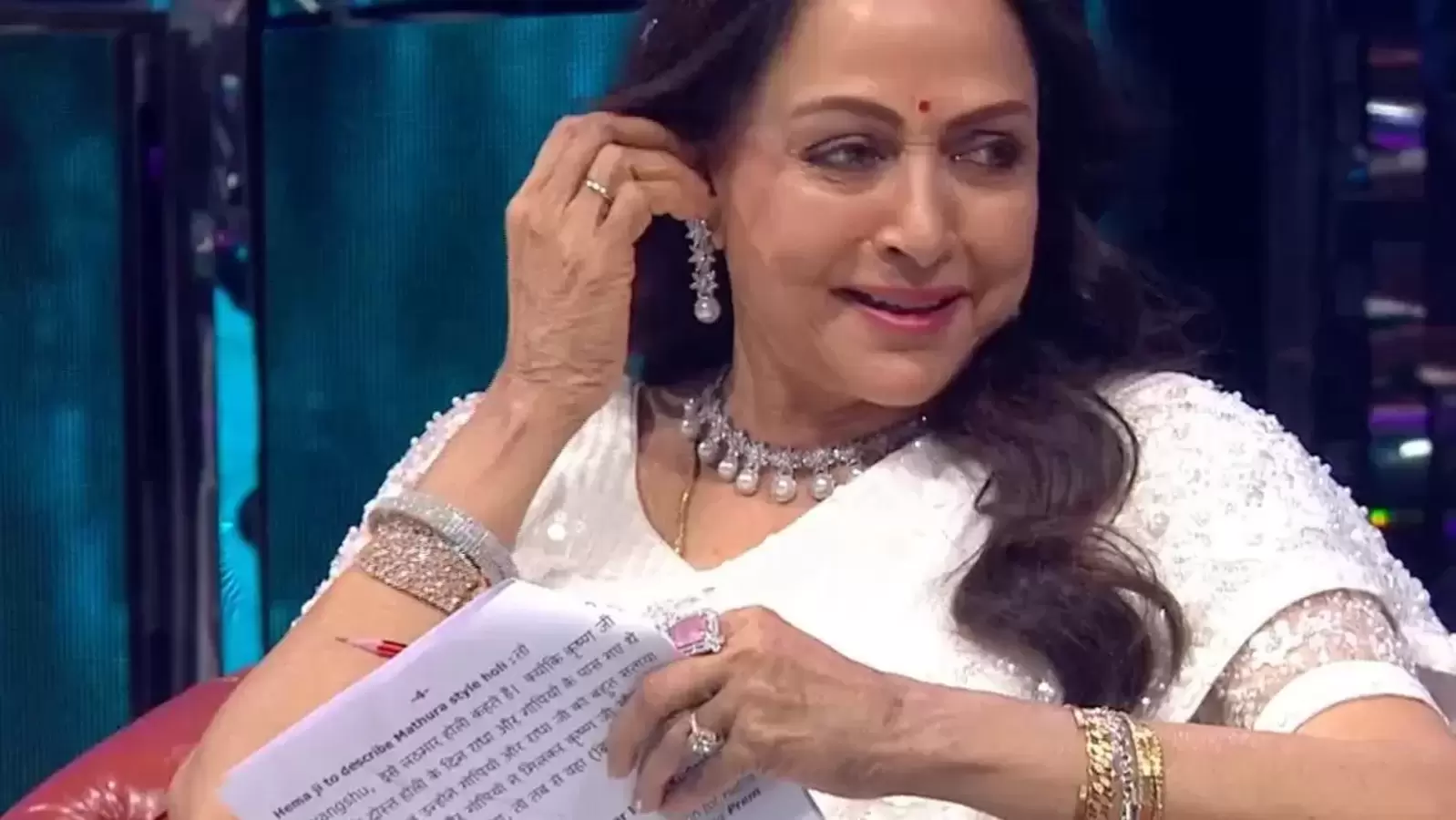 Hema Malini caught on camera with ‘script for reality show' Indian Idol in hand, internet says ‘this is so embarrassing’