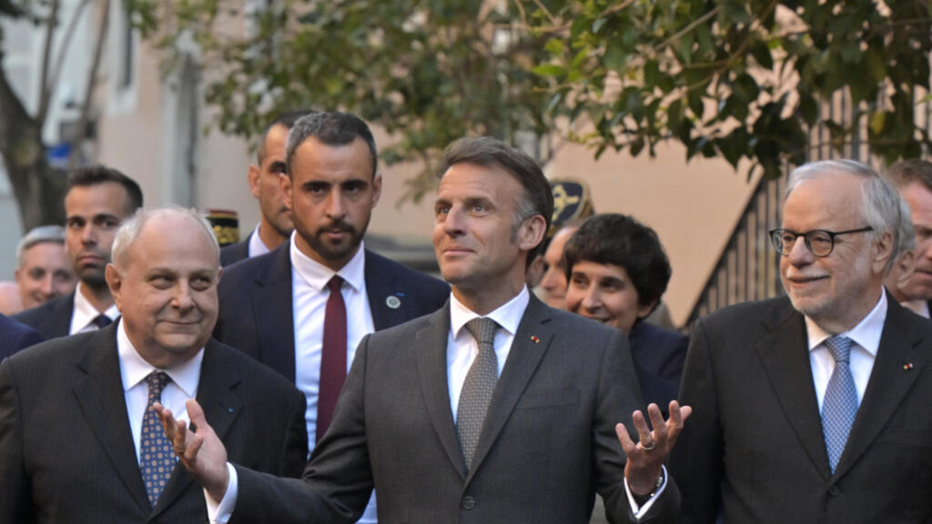 France's Macron in Rome for first meeting with Pope Leo