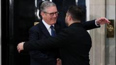Zelensky in Downing Street for Ukraine war talks with European leaders