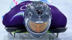 Ukrainian slider wears helmet despite IOC ban