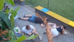 People flee as Russian strike hits near Ukraine coffee shop