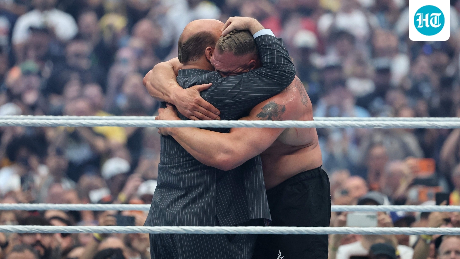 Brock Lesnar fuels retirement speculation after leaving gear in the ring post-loss to Oba Femi at WrestleMania 42