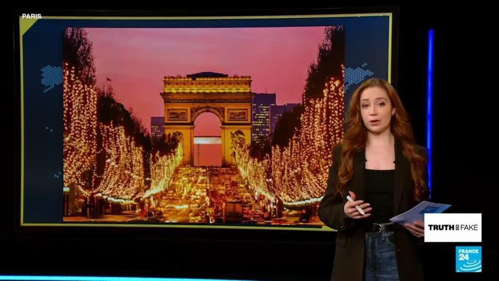 No, this video does not show immigrants destroying Christmas trees across France
