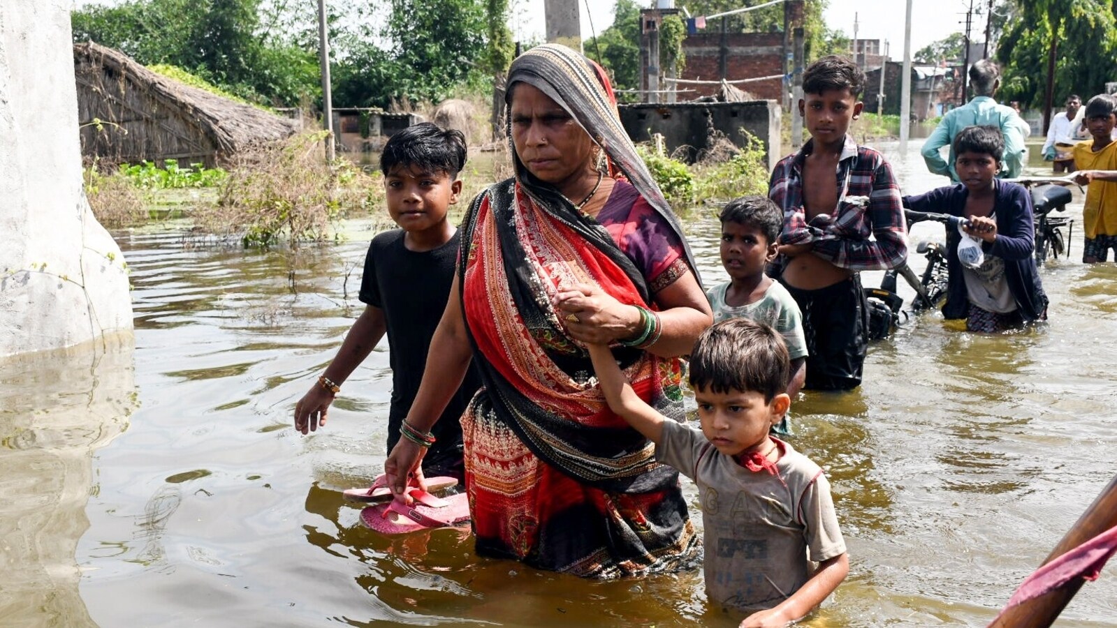 Uttar Pradesh: Kanpur homes inundated as Ganga water level rises after heavy rainfall