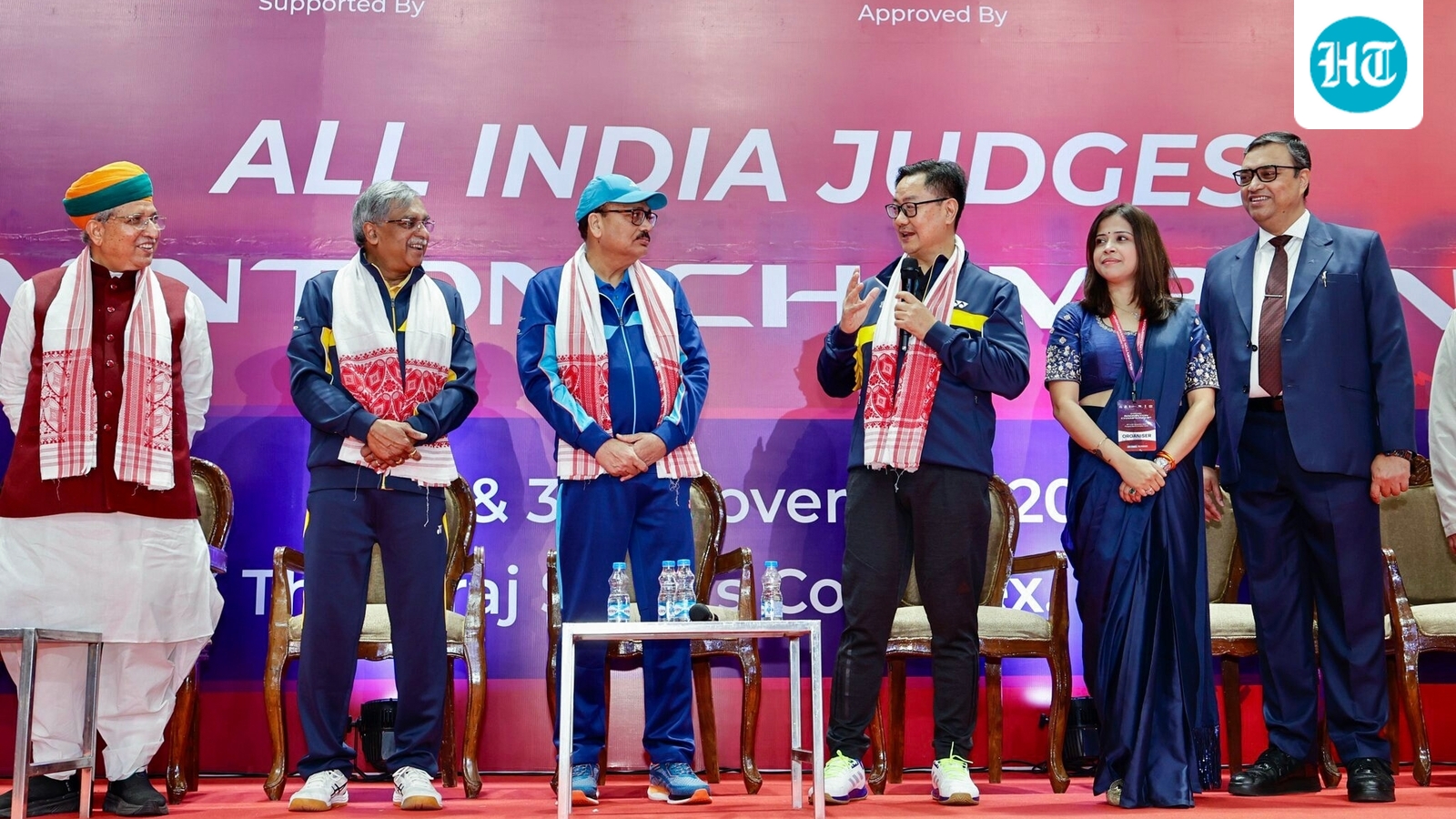 CJI Surya Kant joins union ministers Kiren Rijiju, Arjun Meghwah on the badminton court | Watch