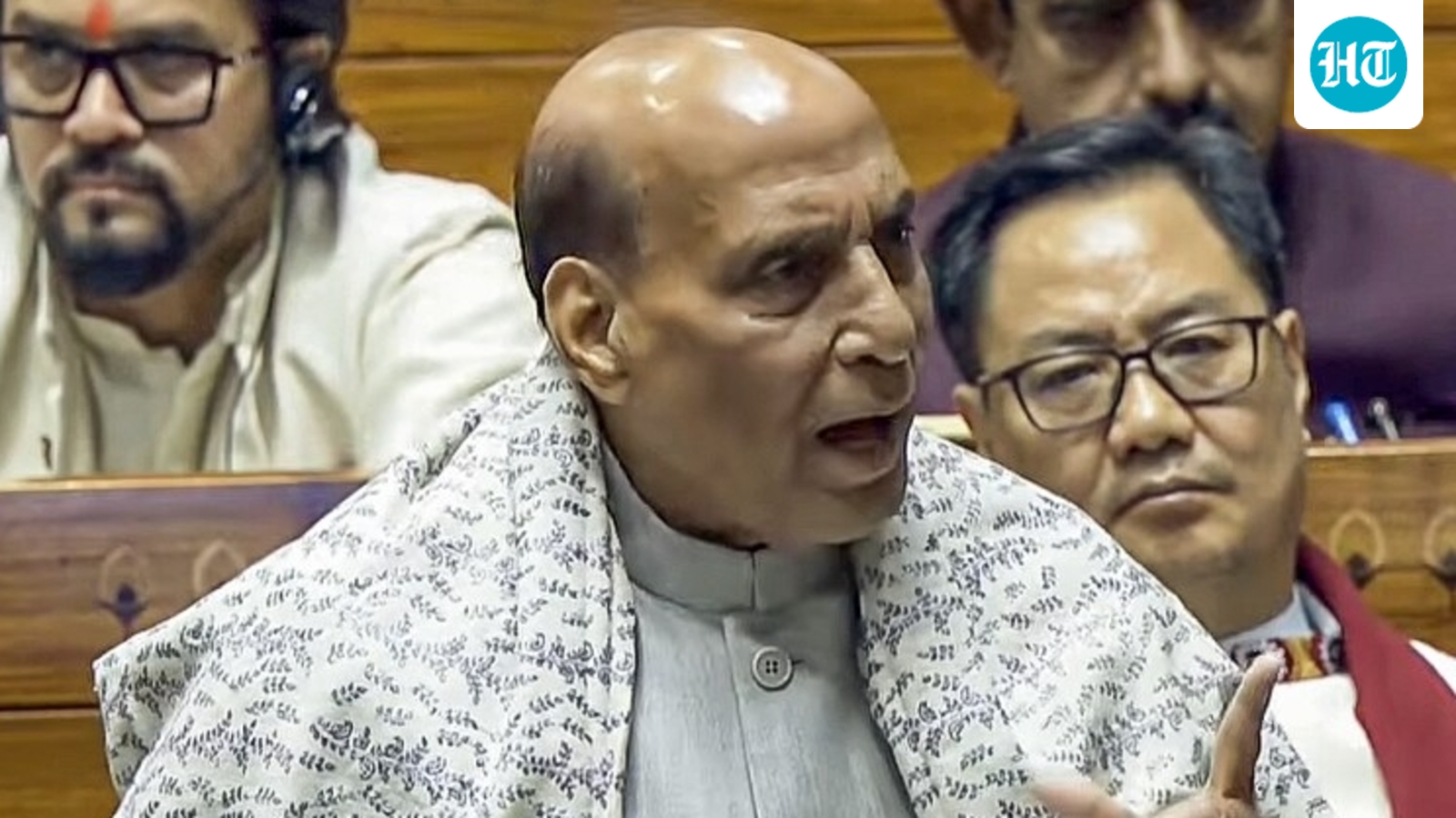 'Kaun baithayega?': Rajnath Singh loses cool at opposition during Vande Matram debate in Lok Sabha